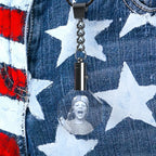 Crystal Octagon Keychain