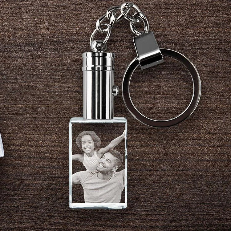 Crystal Rectangle Keychain