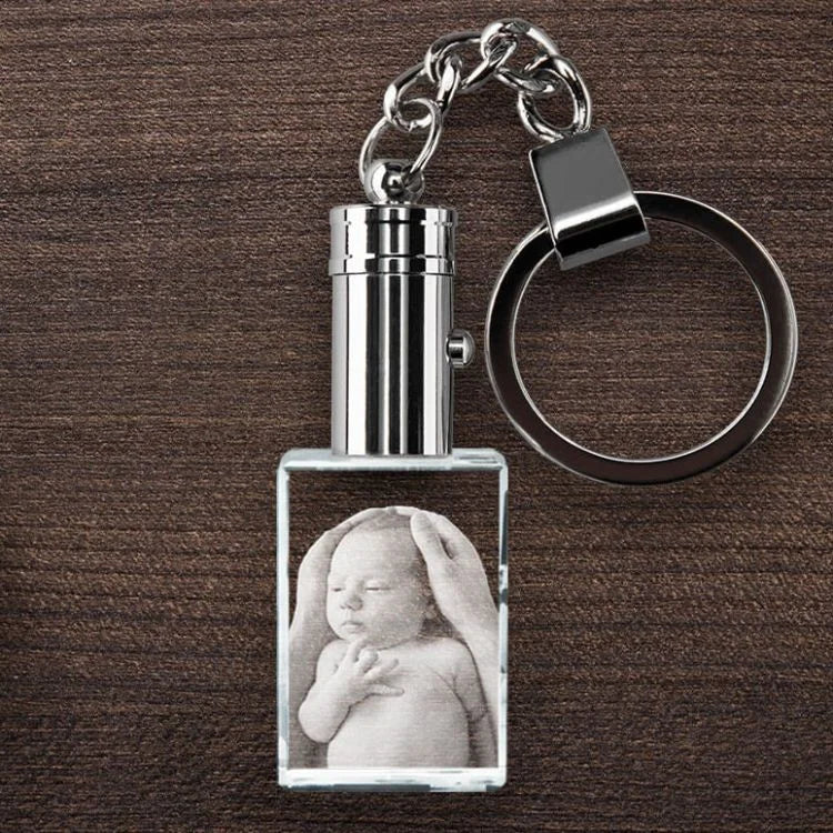 Crystal Rectangle Keychain