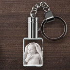 Crystal Rectangle Keychain