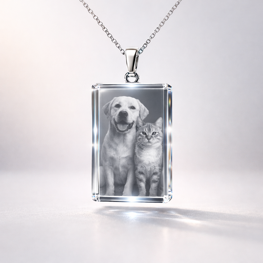 Crystal Rectangle Necklace