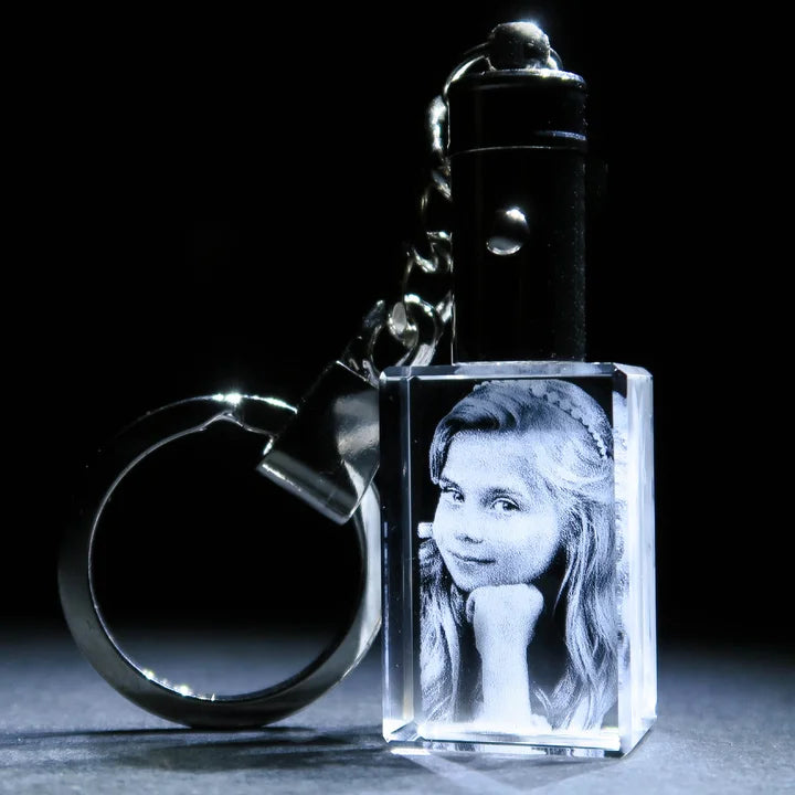 Crystal Rectangle Keychain